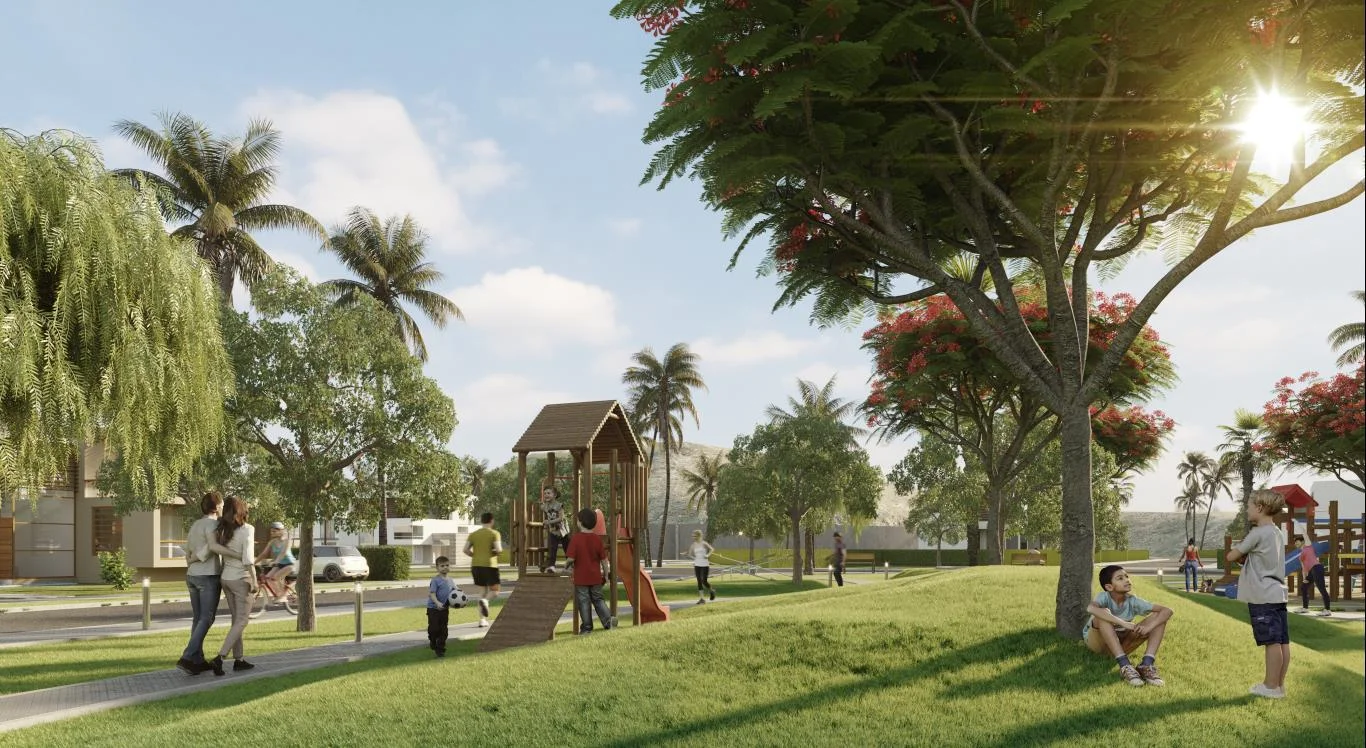 Área de juegos infantiles en La Reserva